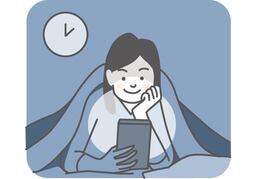 stay up lateのイラスト